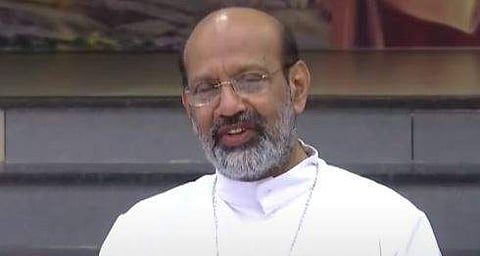 താമരശേരി ബിഷപ്പ് മാധ്യമങ്ങളെ കാണുന്നു/ ടെലിവിഷന്‍ ചിത്രം
