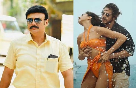 ബൈജു സന്തോഷ്/ ഫെയ്സ്ബുക്ക്, പത്താൻ ​ഗാനത്തിൽ നിന്ന്