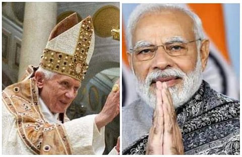 ബനഡിക്ട് പതിനാറാമന്‍, നരേന്ദ്ര മോദി