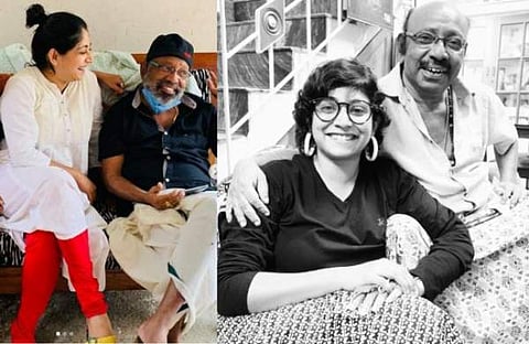 കൊച്ചു പ്രേമനൊപ്പം അഭയ ഹിരൺമയി/ ഇൻസ്റ്റ​ഗ്രാം