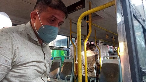 ഈഞ്ചക്കല്‍ കെഎസ്ആര്‍ടിസി യാര്‍ഡിലെ ബസിലാണ് മൃതദേഹം