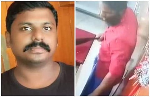 കൊല്ലപ്പെട്ട അയ്യപ്പന്‍,കൊലയാളിയുടെ സിസിടിവി ദൃശ്യം 