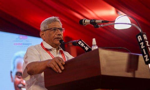 സിപിഎം സമ്മേളനം സീതാറാം യെച്ചൂരി ഉദ്ഘാടനം ചെയ്യുന്നു/ ഫെയ്സ്ബുക്ക്