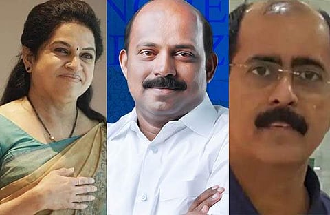 പദ്മജ, എം ലിജു, ശ്രീനിവാസന്‍ കൃഷ്ണന്‍