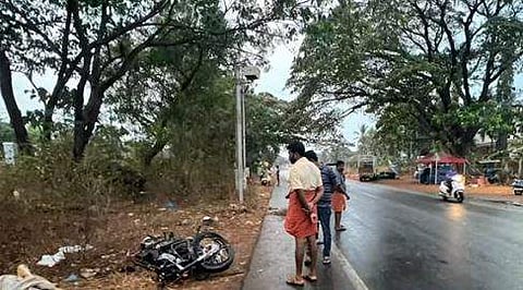 കാസര്‍കോട് നടന്ന വാഹനാപകടത്തിന്റെ ദൃശ്യം