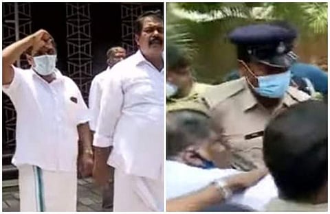 പ്രതിഷേധത്തിന്റെ വീഡിയോ സ്‌ക്രീന്‍ഷോട്ട്‌