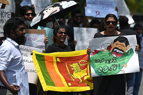 ശ്രീലങ്കയില്‍ നടക്കുന്ന പ്രതിഷേധം/എഎഫ്പി