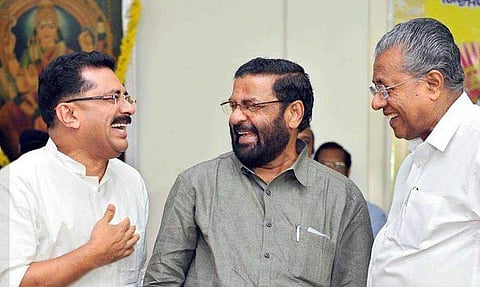 കെടി ജലീല്‍- കടകംപള്ളി സുരേന്ദ്രന്‍ - പിണറായി വിജയന്‍