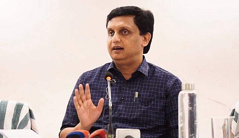 മന്ത്രി മുഹമ്മദ് റിയാസിന്റെ വാര്‍ത്താസമ്മേളനത്തില്‍ നിന്ന്/ ടിവി ദൃശ്യം