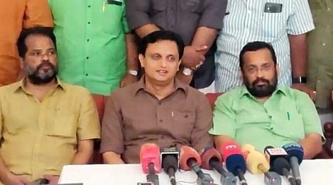 പൂരം അവലോകന യോഗത്തിനു ശേഷം  മുഹമ്മദ് റിയാസ് മാധ്യമങ്ങളോട് സംസാരിക്കുന്നു
