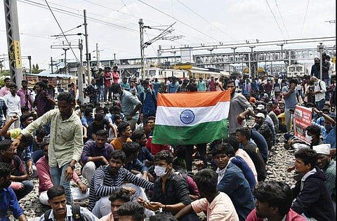 അഗ്നിപഥ് പദ്ധതിക്കെതിരായ പ്രക്ഷോഭം/ പിടിഐ