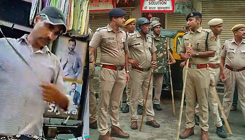 കൊലചെയ്യപ്പെട്ട കനയ്യലാൽ, സംഘർഷ സാഹചര്യത്തെ തുടർന്ന് പ്രദേശത്ത് സുരക്ഷ ശക്തമാക്കിയപ്പോൾ/ പിടിഐ