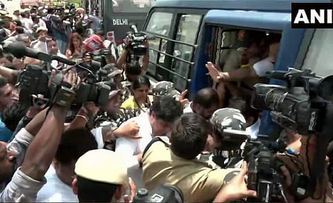 ഡല്‍ഹിയിലെ കോണ്‍ഗ്രസ് പ്രതിഷേധം