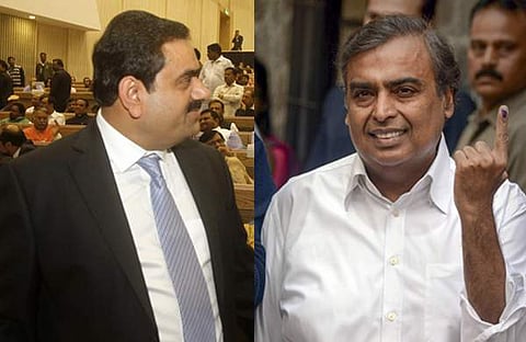 ഗൗതം അദാനി, മുകേഷ് അംബാനി/ഫയല്‍