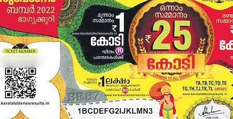 തിരുവോണം ബമ്പര്‍ ടിക്കറ്റ്‌