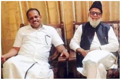 മുഹമ്മദ് സുലൈമാനും മന്ത്രി അഹമ്മദ് ദേവര്‍കോവിലും/ ഫെയ്‌സ്ബുക്ക്‌