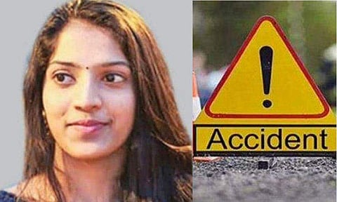 സ്കൂട്ടറിൽ കോളജിലേക്ക് പോകാൻ വീട്ടിൽ നിന്നിറങ്ങി, അമ്മ നോക്കി നിൽക്കെ മകളുടെ ദേഹത്തിലൂടെ ലോറി കയറിയിറങ്ങി