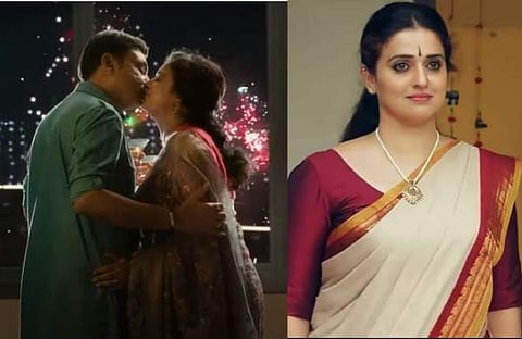 പവിത്രയും നരേഷും ചുംബിക്കുന്നു/ വിഡിയോ സ്ക്രീൻഷോട്ട്, പവിത്ര ലോകേഷ്/ ഇൻസ്റ്റ​ഗ്രാം