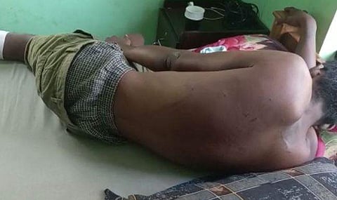 മര്‍ദ്ദനത്തിന് ഇരയായ നിഖിലിന്റെ ദൃശ്യം, സ്‌ക്രീന്‍ഷോട്ട്‌