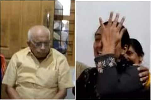 മന്ത്രിക്ക് മുന്നില്‍ പൊട്ടിക്കരഞ്ഞ് സോന/ ടിവി ദൃശ്യം