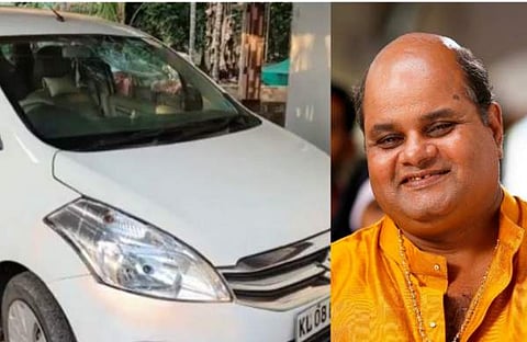 കാറിന്‍റെ മുൻവശത്തെ ചില്ല് തകർന്ന നിലയിൽ/ വിഡിയോ സ്ക്രീൻഷോട്ട്