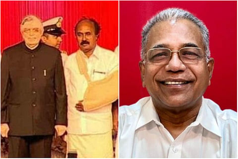 ഇ ചന്ദ്രശേഖരന്‍ ഗവര്‍ണര്‍ക്കൊപ്പം, പ്രകാശ് ബാബു