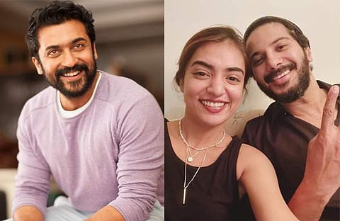 സൂര്യ, ദുൽഖറും നസ്രിയയും/ ഇൻസ്റ്റ​ഗ്രാം