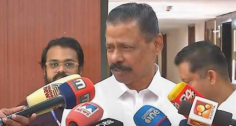 എംവി ഗോവിന്ദന്‍ ഡല്‍ഹിയില്‍ മാധ്യമങ്ങളെ കാണുന്നു/ ടെലിവിഷന്‍ ചിത്രം