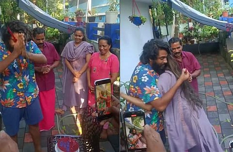 ആന്റണി വർ​ഗീസ് കുടുംബത്തോടൊപ്പം/ ഇൻസ്റ്റ​ഗ്രാം വിഡിയോ സ്ക്രീൻഷോട്ട്