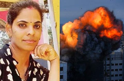 ഷീജ, ഇസ്രയേൽ ഹമാസ് യുദ്ധത്തിൽ നിന്ന്/ ചിത്രം: പിടിഐ
