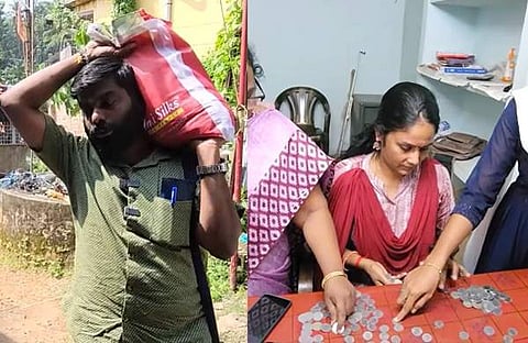 രഞ്ജിത് ചില്ലറത്തുട്ടുകളുമായി കെഎസ്ഇബി ഓഫീസിലേക്ക്- എണ്ണിത്തിട്ടപ്പെടുത്തുന്ന ഉദ്യോഗസ്ഥര്‍