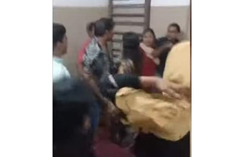 എരവന്നൂർ സ്‌കൂളിലെ കയ്യാങ്കളി, ടിവി ദൃശ്യം