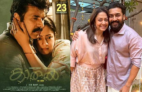 കാതൽ പോസ്റ്റർ, സൂര്യയും ജ്യോതികയും/ ഇൻസ്റ്റ​ഗ്രാം