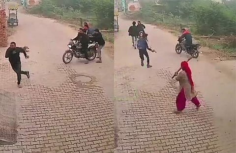 മകനെ രക്ഷപ്പെടുത്തി അമ്മ/ എക്‌സ് വിഡിയോ സ്ക്രീൻഷോട്ട്