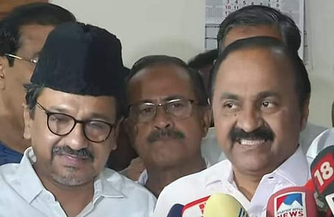 പാണക്കാട് സന്ദര്‍ശനത്തിന് ശേഷം സതീശന്‍ മാധ്യമങ്ങളെ കാണു