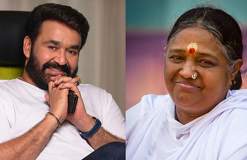 മോഹന്‍ലാല്‍- മാതാ അമൃതാനന്ദമയി
