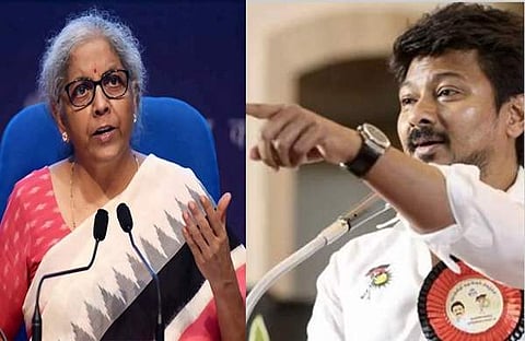 നിര്‍മലാ സീതാരാമന്‍, ഉദയനിധി സ്റ്റാലിന്‍/ ഫോട്ടോ: എഎന്‍ഐ ഫയല്‍