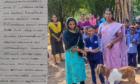 അസ്‌ന ഫാത്തിമയുടെ പുതിയ ആട്ടിൻകുട്ടി/ ചിത്രം ഫെയ്‌സ്ബുക്ക്