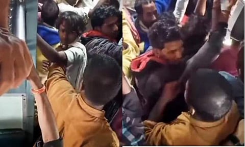 അതിഥി തൊഴിലാളികൾക്ക് നേരെ മർദനം/ ചിത്രം സ്‌ക്രീൻഷോട്ട്
