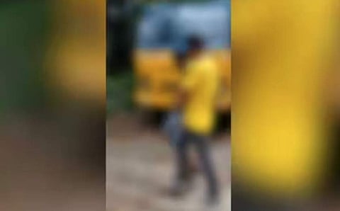 സോഷ്യല്‍ മീഡിയയില്‍ പ്രചരിച്ച വീഡിയോയില്‍ നിന്ന്