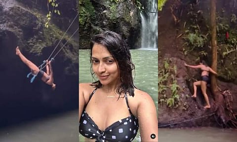 അമല പോൾ/  ചിത്രം ഇൻസ്റ്റാ​ഗ്രാം വി‍ഡിയോ സ്ക്രീൻഷോട്ട്