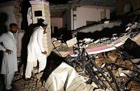 ഭുചലനത്തില്‍ പാകിസ്ഥാനില്‍ തകര്‍ന്ന കെട്ടിടങ്ങള്‍/ ട്വിറ്റര്‍