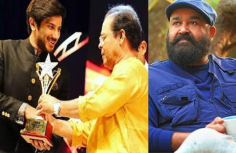 ദുൽഖർ സൽമാൻ, മോഹൻലാൽ/ ചിത്രം ഫെയ്‌സ്‌ബുക്ക്