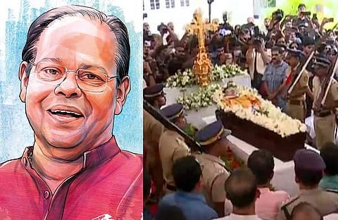 പൊലീസ് അന്തിമോപചാരം അര്‍പ്പിക്കുന്നു