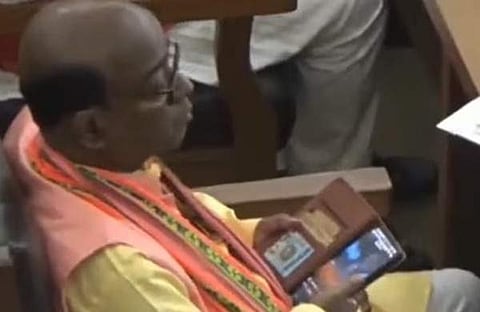 എംഎൽഎ ജാദവ് ലാല്‍ നാഥ്/ ചിത്രം ടെലിവിഷൻ സ്‌ക്രീൻഷോട്ട്