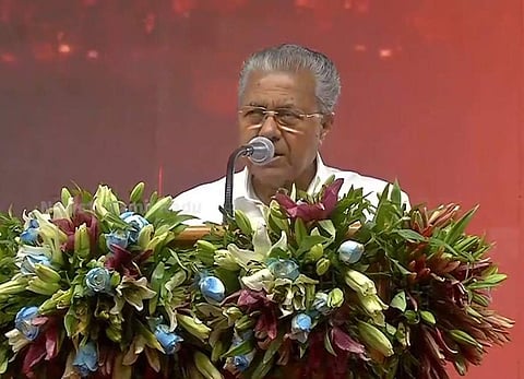 മുഖ്യമന്ത്രി പിണറായി വിജയന്‍ നാ​ഗർകോവിലിൽ സംസാരിക്കുന്നു, സ്ക്രീൻഷോട്ട്