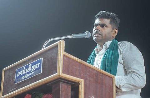 തമിഴ്‌നാട് ബിജെപി സംസ്ഥാന അധ്യക്ഷന്‍ കെ അണ്ണാമലൈ