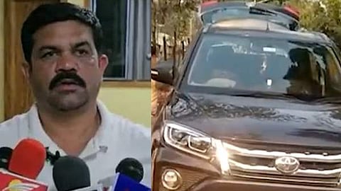 വിക്രം മാണ്ഡവി, മാവോയിസ്റ്റുകള്‍ ആക്രമിച്ച വാഹനം