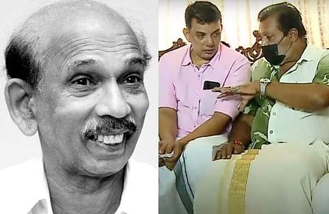 മാമുക്കോയ, മാമുക്കോയയുടെ മകനും സുരേഷ് ​ഗോപിയും/ വിഡിയോ സ്ക്രീൻഷോട്ട്