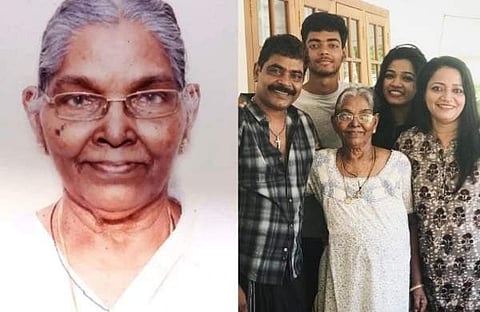 ആന്റണി പെരുമ്പാവൂരിനും കുടുംബത്തിനുമൊപ്പം ഏലമ്മ/ ഫെയ്സ്ബുക്ക്